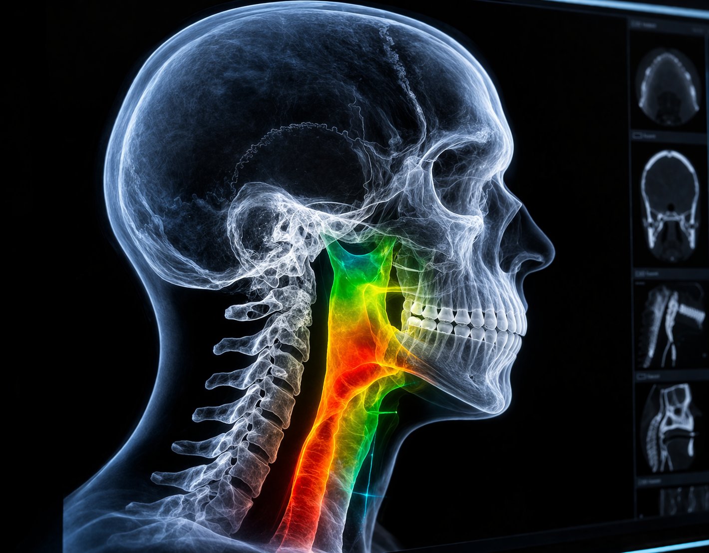 3D CBCT Airway Scan showing airway analysis